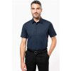 SHORT-SLEEVED COTTON/ELASTANE SHIRT Zinc (Vyberte barvu zinek šedá, Velikost S)