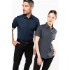 SHORT-SLEEVED COTTON/ELASTANE SHIRT Zinc (Vyberte barvu zinek šedá, Velikost S)