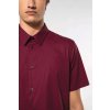 SHORT-SLEEVED COTTON/ELASTANE SHIRT Zinc (Vyberte barvu zinek šedá, Velikost S)