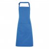'COLOURS COLLECTION’ BIB APRON WITH POCKET Navy (Vyberte barvu námořnická modrá, Velikost U)