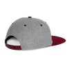 SNAPBACK CAP - 6 PANELS Light Grey Heather/Black (Vyberte barvu světle šedá žíhaná / černá, Velikost U)