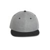 SNAPBACK CAP - 6 PANELS Light Grey Heather/Black (Vyberte barvu světle šedá žíhaná / černá, Velikost U)