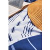 OLIMA STRIPED BEACH&SPA PESHTEMAL TOWEL Light Navy/White (Vyberte barvu světle námořnická modrá / bílá, Velikost 90X170)