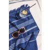 OLIMA STRIPED BEACH&SPA PESHTEMAL TOWEL Light Navy/White (Vyberte barvu světle námořnická modrá / bílá, Velikost 90X170)