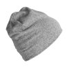 KNITTED BEANIE Light Grey Heather (Vyberte barvu světle šedá žíhaná, Velikost U)