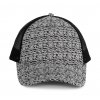 TRUCKER CAP - 5 PANELS White&Black Heather/Black (Vyberte barvu bílá&černá žíhaná / černá, Velikost U)