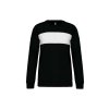 POLYESTER SWEATSHIRT Black/White (Vyberte barvu černá / bílá, Velikost XL)
