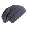 BEANIE Blue Heather/Light Grey Heather (Vyberte barvu modrá žíhaná / světle šedá žíhaná, Velikost U)