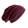 BEANIE Blue Heather/Light Grey Heather (Vyberte barvu modrá žíhaná / světle šedá žíhaná, Velikost U)