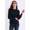 LADIES’ CREW NECK FINE GAUGE COTTON PULLOVER Navy (Vyberte barvu námořnická modrá, Velikost S)