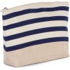 NAUTICAL PRINT ACCESSORIES POUCH Natural/Navy (Vyberte barvu přírodní / námořnická modrá, Velikost U)