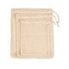 MESH BAG WITH DRAWSTRING CARRY HANDLE Natural (Vyberte barvu přírodní, Velikost S)