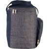 COOL BAG WITH ZIPPED POCKET Dark Grey Heather/Navy (Vyberte barvu tmavě šedá žíhaná / námořnická modrá, Velikost U)