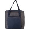 COOL BAG WITH ZIPPED POCKET Dark Grey Heather/Navy (Vyberte barvu tmavě šedá žíhaná / námořnická modrá, Velikost U)