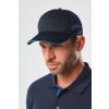OEKOTEX CERTIFIED 6 PANELS CAP WITH SANDWICH PEAK Black/White (Vyberte barvu černá / bílá, Velikost U)