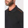 MEN'S SHORT-SLEEVED CONTRASTING DAYTODAY POLO SHIRT Navy/Fluorescent Yellow (Vyberte barvu Navy/Fluorescent Yellow, Velikost S)