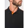 MEN'S SHORT-SLEEVED CONTRASTING DAYTODAY POLO SHIRT Navy/Fluorescent Yellow (Vyberte barvu Navy/Fluorescent Yellow, Velikost S)