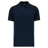 MEN'S SHORT-SLEEVED CONTRASTING DAYTODAY POLO SHIRT Navy/Fluorescent Yellow (Vyberte barvu Navy/Fluorescent Yellow, Velikost S)