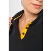 LADIES' SHORT-SLEEVED CONTRASTING DAYTODAY POLO SHIRT Navy/Fluorescent Yellow (Vyberte barvu Navy/Fluorescent Yellow, Velikost S)
