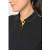 LADIES' SHORT-SLEEVED CONTRASTING DAYTODAY POLO SHIRT Navy/Fluorescent Yellow (Vyberte barvu Navy/Fluorescent Yellow, Velikost S)