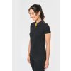LADIES' SHORT-SLEEVED CONTRASTING DAYTODAY POLO SHIRT Navy/Fluorescent Yellow (Vyberte barvu Navy/Fluorescent Yellow, Velikost S)