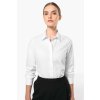 LADIES’ LONG-SLEEVED COTTON POPLIN SHIRT Black (Vyberte barvu černá, Velikost M)