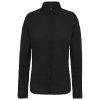 LADIES’ LONG-SLEEVED COTTON POPLIN SHIRT Black (Vyberte barvu černá, Velikost M)