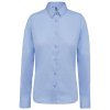LADIES’ LONG-SLEEVED COTTON POPLIN SHIRT Black (Vyberte barvu černá, Velikost M)