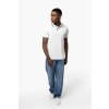 MEN'S SHORT-SLEEVED POLO SHIRT White/Navy (Vyberte barvu bílá / námořnická modrá, Velikost S)