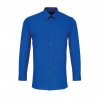 MEN’S LONG SLEEVE FITTED POPLIN SHIRT Royal (Vyberte barvu královská modrá, Velikost S/M)