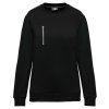UNISEX DAYTODAY CONTRASTING POCKET SWEATSHIRT White/Navy (Vyberte barvu bílá / námořnická modrá, Velikost XS)