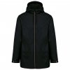 UNISEX HOODED JACKET WITH MICRO-POLARFLEECE LINING Black (Vyberte barvu černá, Velikost XS)