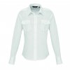 WOMEN'S LONG SLEEVE PILOT SHIRT White (Vyberte barvu bílá, Velikost XS)