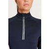 WOMEN'S COOL FLEX 1/2 ZIP TOP Jet Black (Vyberte barvu tryskáčově černá, Velikost XS)