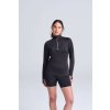 WOMEN'S COOL FLEX 1/2 ZIP TOP Jet Black (Vyberte barvu tryskáčově černá, Velikost XS)