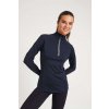 WOMEN'S COOL FLEX 1/2 ZIP TOP Jet Black (Vyberte barvu tryskáčově černá, Velikost XS)