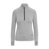 WOMEN'S COOL FLEX 1/2 ZIP TOP Jet Black (Vyberte barvu tryskáčově černá, Velikost XS)
