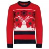 KIDS’ CREW NECK CHRISTMAS JUMPER Cherry Red (Vyberte barvu třešňová červená, Velikost 4/6)