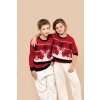 KIDS’ CREW NECK CHRISTMAS JUMPER Cherry Red (Vyberte barvu třešňová červená, Velikost 4/6)