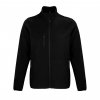 SOL'S FALCON MEN - SOFTSHELL ZIP JACKET Black (Vyberte barvu černá, Velikost S)