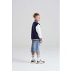 KIDS VARSITY JACKET Jet Black/White (Vyberte barvu tryskáčově černá / bílá, Velikost 5/6)