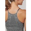 LADIES' SEAMLESS ADJUSTABLE SPORTS BRA Storm Grey Melange (Vyberte barvu šedá bouře melír, Velikost S/M)