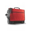 DOCUMENT BAG WITH FRONT FLAP Black/Red (Vyberte barvu černá / červená, Velikost U)