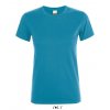 SOL'S REGENT WOMEN - ROUND COLLAR T-SHIRT Deep Black (Vyberte barvu hlubinná černá, Velikost S)