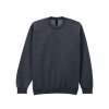 SOFTSTYLE® MIDWEIGHT FLEECE ADULT CREWNECK Black (Vyberte barvu černá, Velikost S)