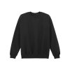SOFTSTYLE® MIDWEIGHT FLEECE ADULT CREWNECK Black (Vyberte barvu černá, Velikost S)