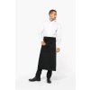 POLYCOTTON EXTRA-LONG APRON Black (Vyberte barvu černá, Velikost U)