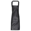 FAUX LEATHER BIB APRON Navy (Vyberte barvu námořnická modrá, Velikost U)