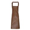 FAUX LEATHER BIB APRON Navy (Vyberte barvu námořnická modrá, Velikost U)