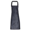 FAUX LEATHER BIB APRON Navy (Vyberte barvu námořnická modrá, Velikost U)